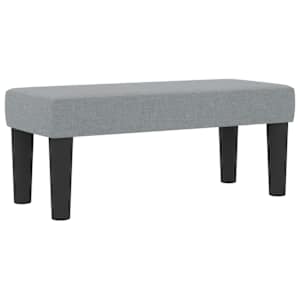 Postel s boxspringem s čelo Světle šedá 90 x 190 cm textil - obrázek 5