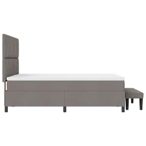 Postel s boxspringem s čelo Taupe 140 x 190 cm textil - obrázek 9
