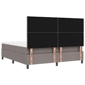 Postel s boxspringem s čelo Taupe 180 x 200 cm textil - obrázek 10