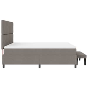 Postel s boxspringem s čelo Taupe 180 x 200 cm textil - obrázek 9