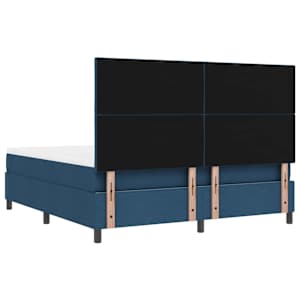 Postel s boxspringem s čelo Modrá 180 x 200 cm textil - obrázek 10
