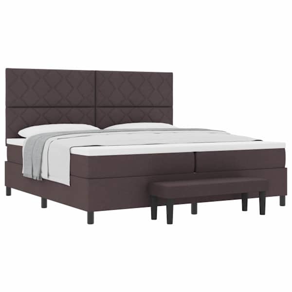 vidaXL Karbi vedrumadrats peaga Tume pruun 200 x 200 cm kangas