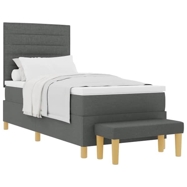 vidaXL Karbi vedrumadrats peaga Tumehall 200 x 90 cm kangas