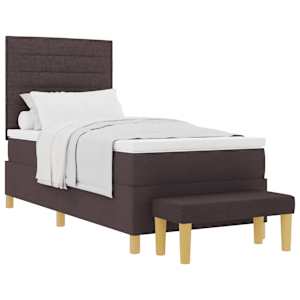 vidaXL Karbi vedrumadrats peaga Tumepruun 200 x 90 cm kangas