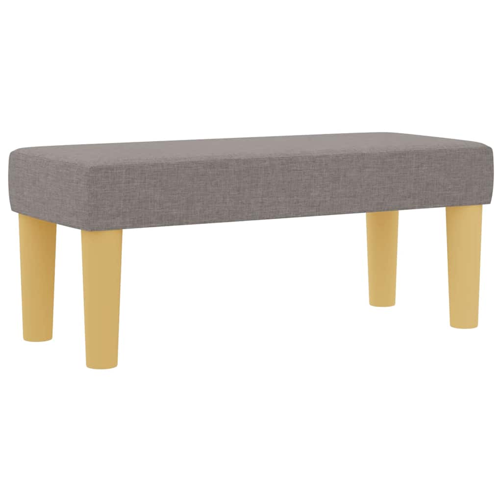 Postelja z vzmetnico z vzmetnico Taupe 100 x 200 cm blago - slika 5