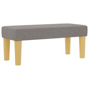 Postel s boxspringem s matrací s čelo Taupe 100 x 200 cm textil - obrázek 5