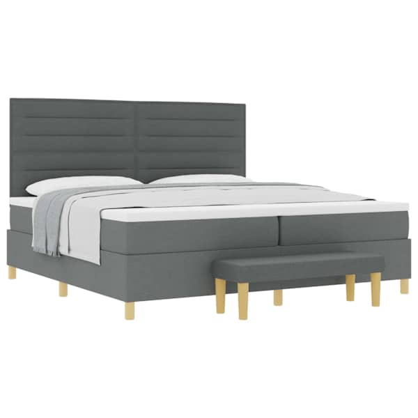 vidaXL Karbi vedrumadrats madratsiga Tumehall 200 x 200 cm kangas