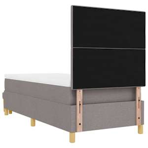 Postel s boxspringem s matrací s čelo Taupe 80 x 200 cm textil - obrázek 10