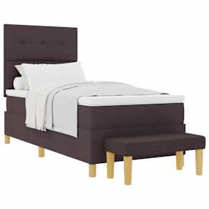 vidaXL Karbi vedrumadrats peaga Tumepruun 200 x 90 cm kangas