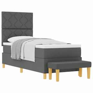 vidaXL Karbi vedrumadrats peaga Tumehall 200 x 80 cm kangas
