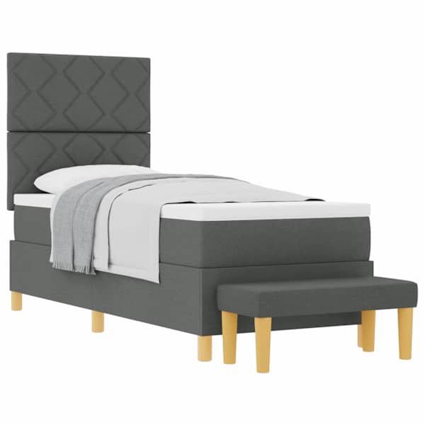 vidaXL Karbi vedrumadrats peaga Tumehall 200 x 80 cm kangas