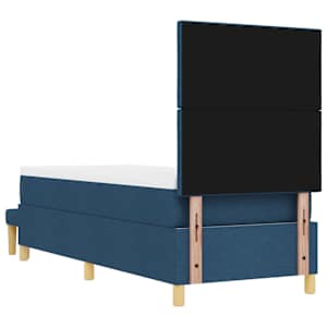 Postel s boxspringem s čelo Modrá 200 x 80 cm textil - obrázek 10