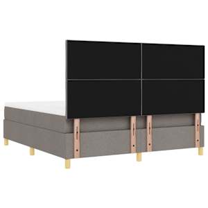 Postel s boxspringem s čelo Taupe 180 x 200 cm textil - obrázek 10