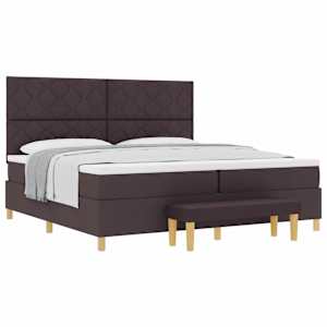vidaXL Karbi vedrumadrats peaga Tume pruun 200 x 200 cm kangas