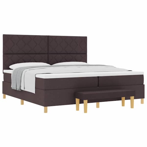 vidaXL Karbi vedrumadrats peaga Tume pruun 200 x 200 cm kangas