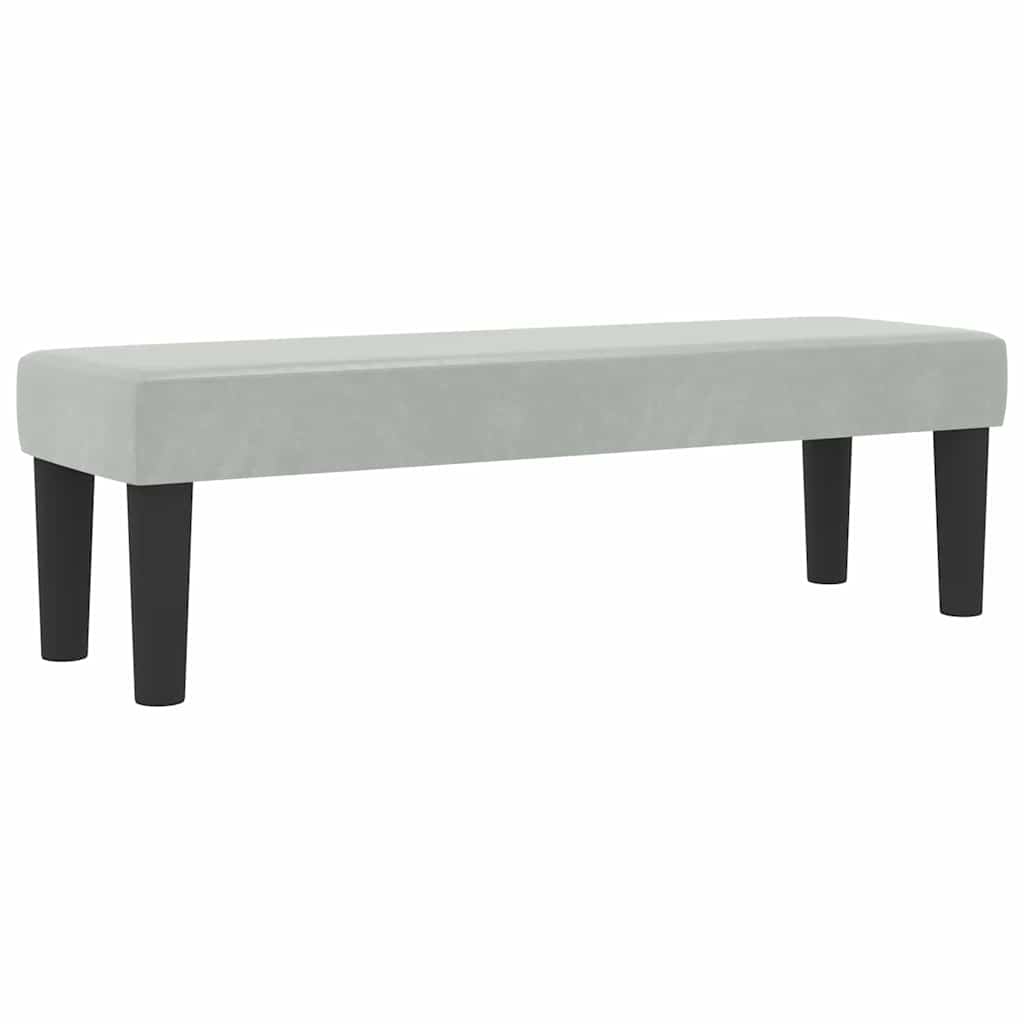 Postel s boxspringem s čelo Světle šedá 200 x 180 cm samet - obrázek 5