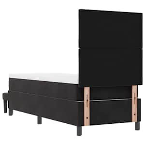 Postel s boxspringem s čelo Černá 200 x 80 cm samet - obrázek 10