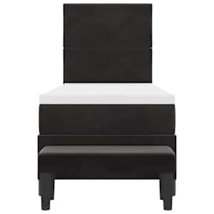 Postel s boxspringem s čelo Černá 200 x 80 cm samet - obrázek 8