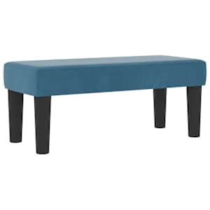 Postel s boxspringem s čelo Tmavě moddrá 200 x 100 cm samet - obrázek 5