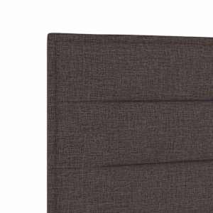 Rám postele s čelo Tmavě hnědá 80 x 200 cm textil - obrázek 10