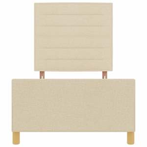 Rám postele s čelo Krémová 80 x 200 cm textil - obrázek 7