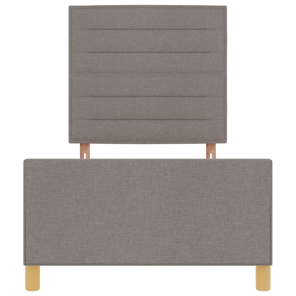 Rám postele s čelo Taupe 90 x 190 cm textil - obrázek 6