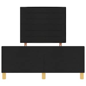 Rám postele s čelo Černá 120 x 190 cm textil - obrázek 7