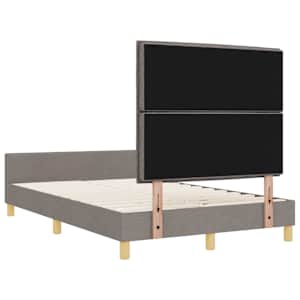 Rám postele s čelo Taupe 120 x 190 cm textil - obrázek 9