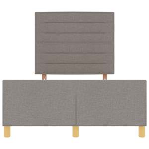 Rám postele s čelo Taupe 120 x 190 cm textil - obrázek 7