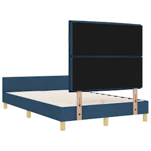 Rám postele s čelo Modrá 120 x 190 cm textil - obrázek 9