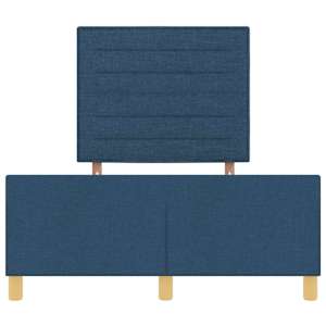 Rám postele s čelo Modrá 120 x 190 cm textil - obrázek 7