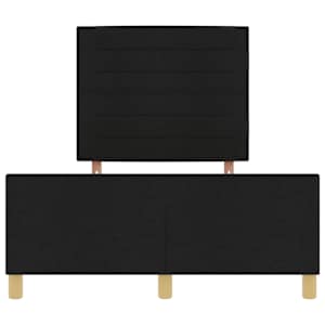 Rám postele s čelo Černá 140 x 190 cm textil - obrázek 7