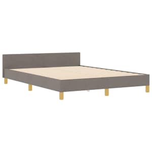 Rám postele s čelo Taupe 140 x 190 cm textil - obrázek 4