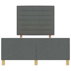 Rám postele s čelo Tmavě šedá 160 x 200 cm textil - obrázek 7