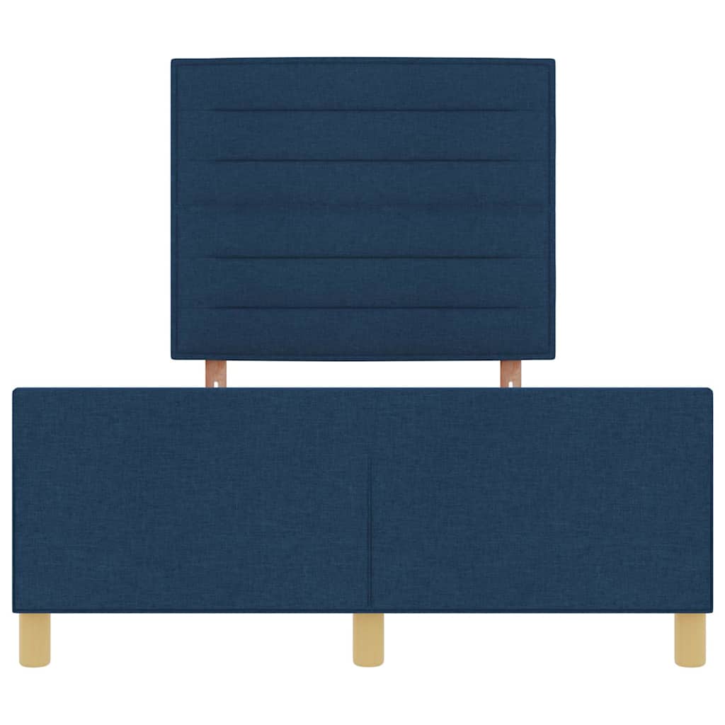 Rám postele s čelo Modrá 160 x 200 cm textil - obrázek 7