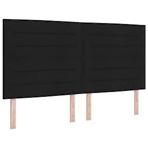 Rám postele s čelo Černá 180 x 200 cm textil - obrázek 6