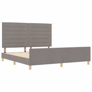 Rám postele s čelo Taupe 180 x 200 cm textil - obrázek 5