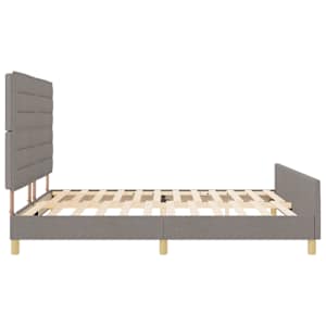 Rám postele s čelo Taupe 180 x 200 cm textil - obrázek 8