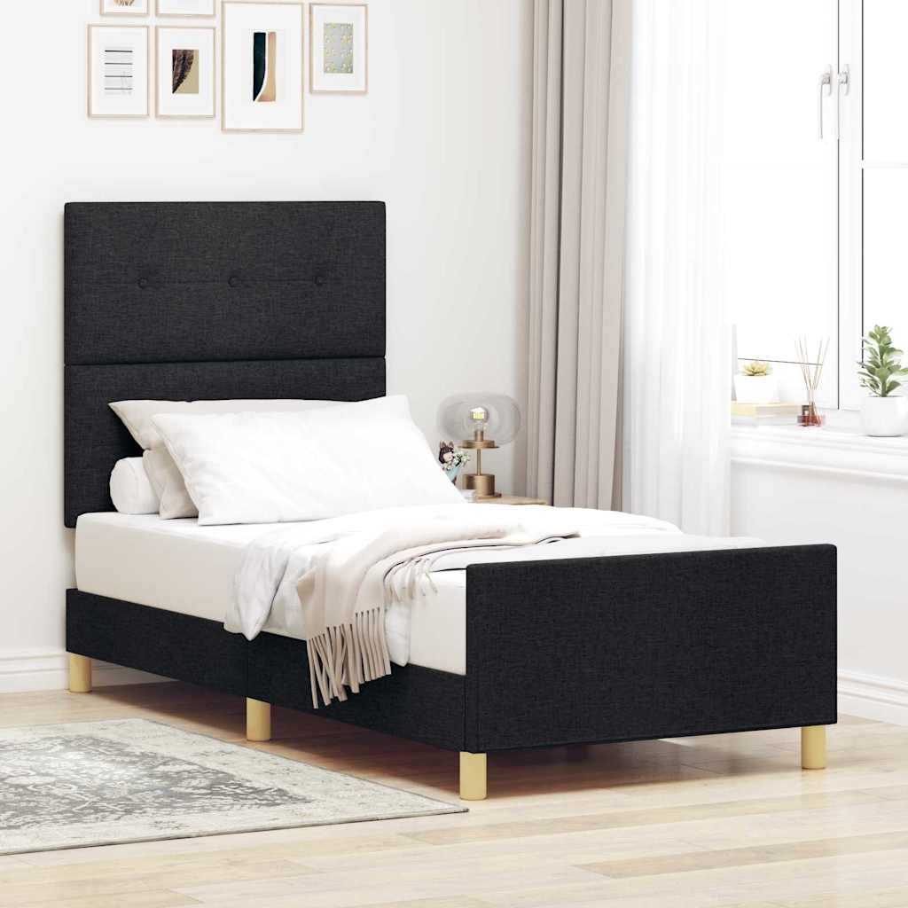 Voodi Raam Must 80x200 cm Kangast