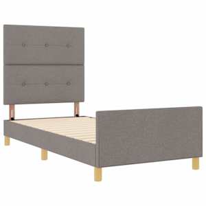 Rám postele s čelo Taupe 80 x 200 cm textil - obrázek 5