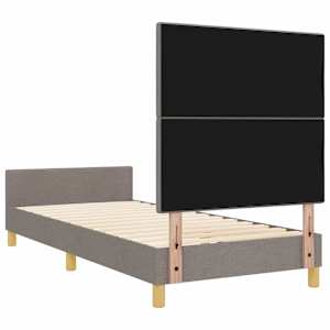 Rám postele s čelo Taupe 80 x 200 cm textil - obrázek 9