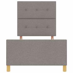 Rám postele s čelo Taupe 90 x 190 cm textil - obrázek 7