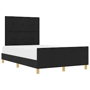 Rám postele s čelo Černá 120 x 190 cm textil - obrázek 2