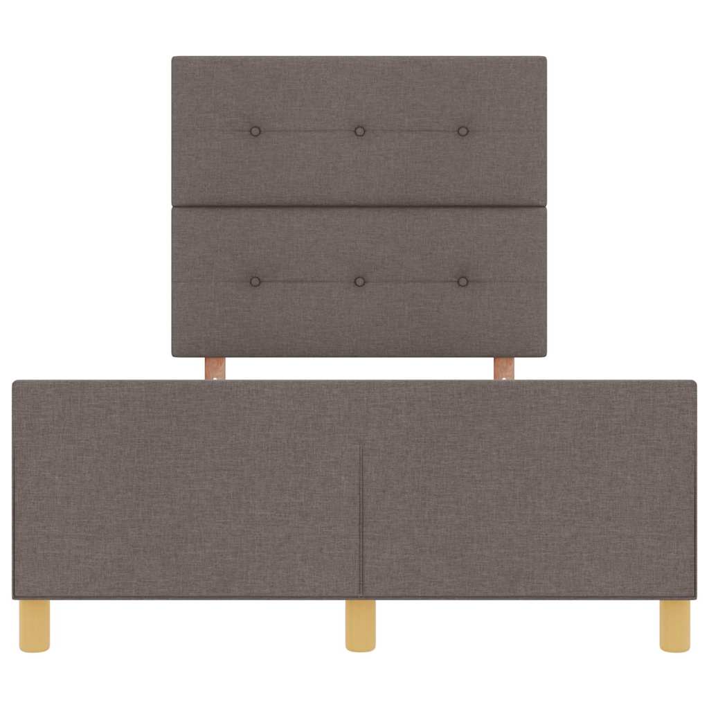 Rám postele s čelo Taupe 120 x 190 cm textil - obrázek 7