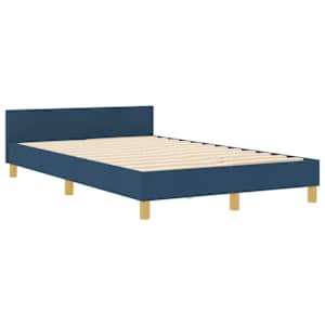 Rám postele s čelo Modrá 120 x 190 cm textil - obrázek 4