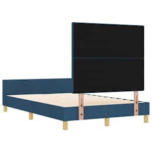 Rám postele s čelo Modrá 120 x 190 cm textil - obrázek 9