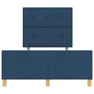 Rám postele s čelo Modrá 120 x 190 cm textil - obrázek 7