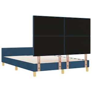 Rám postele s čelo Modrá 140 x 190 cm textil - obrázek 9