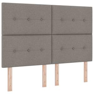 Rám postele s čelo Taupe 160 x 200 cm textil - obrázek 6