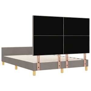 Rám postele s čelo Taupe 160 x 200 cm textil - obrázek 9